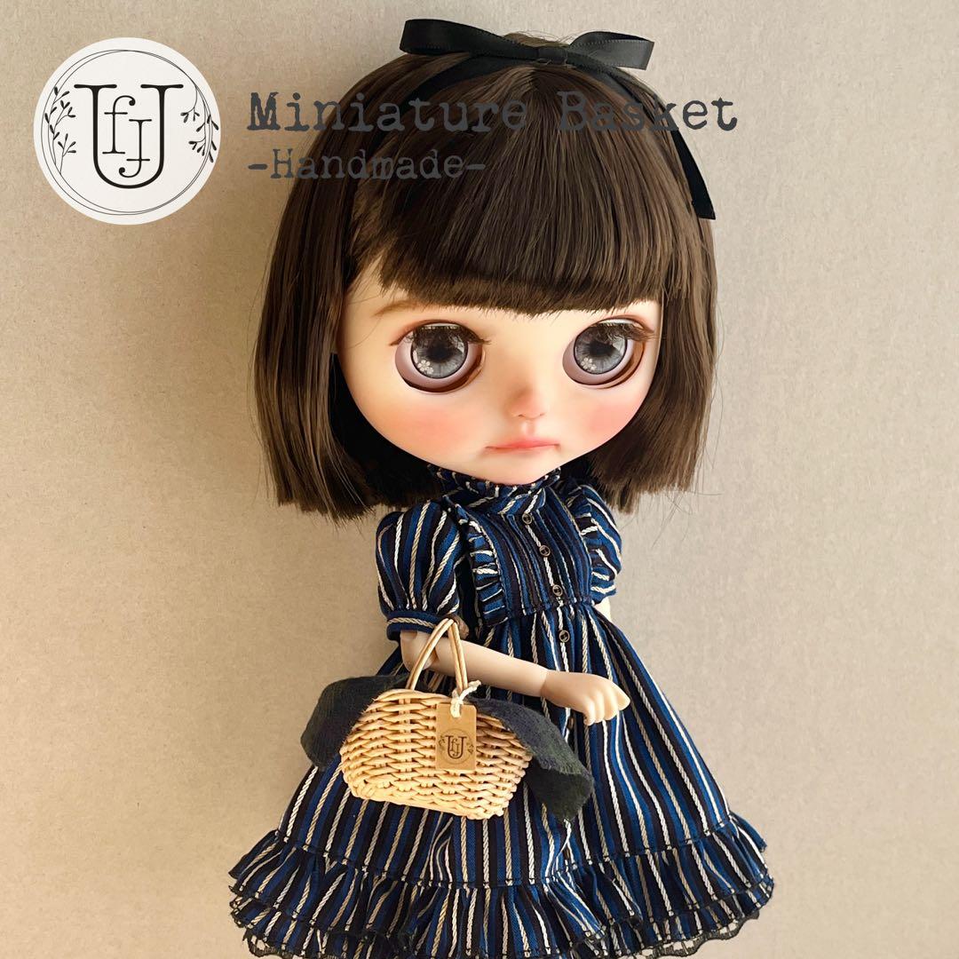 02sb ミニチュアバスケット バッグ ブライス＊リカちゃん＊アイシー