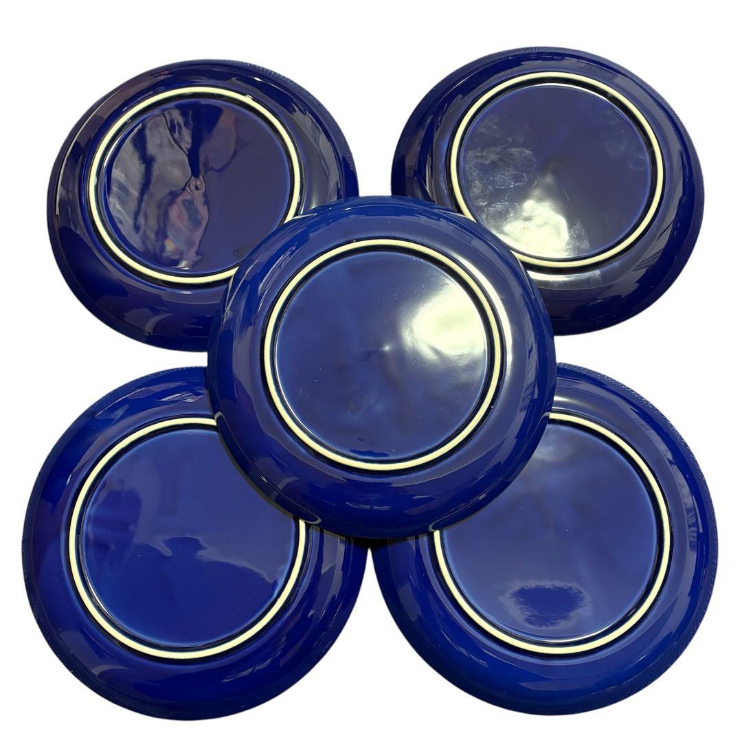 ミッチャム 藤井風 パスタ皿5枚 フォーク5本 アラビアンブルー魚柄