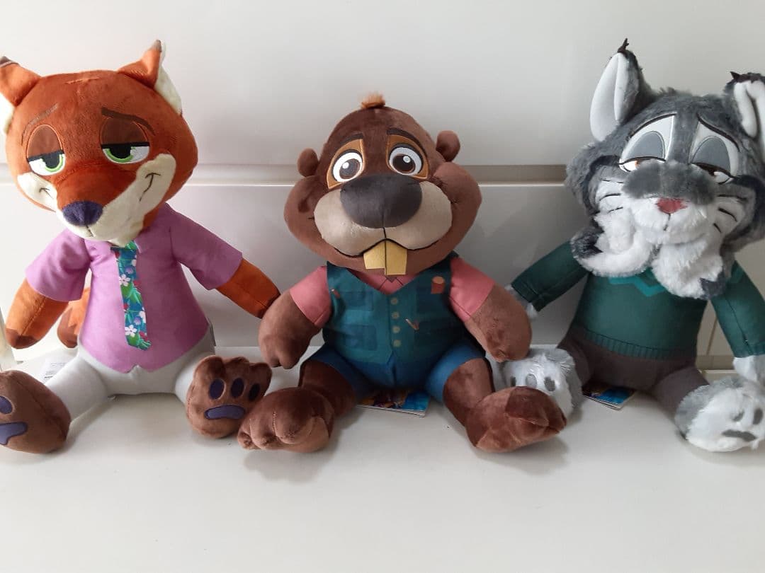 ズートピア2 Lぬいぐるみ ニック ジュディ パウバート ニブルズ