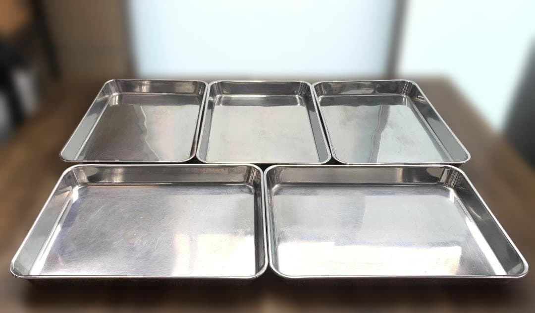 ステンレス 浅型角バット 8枚取×5点・10枚取×8点 計13点 業務用