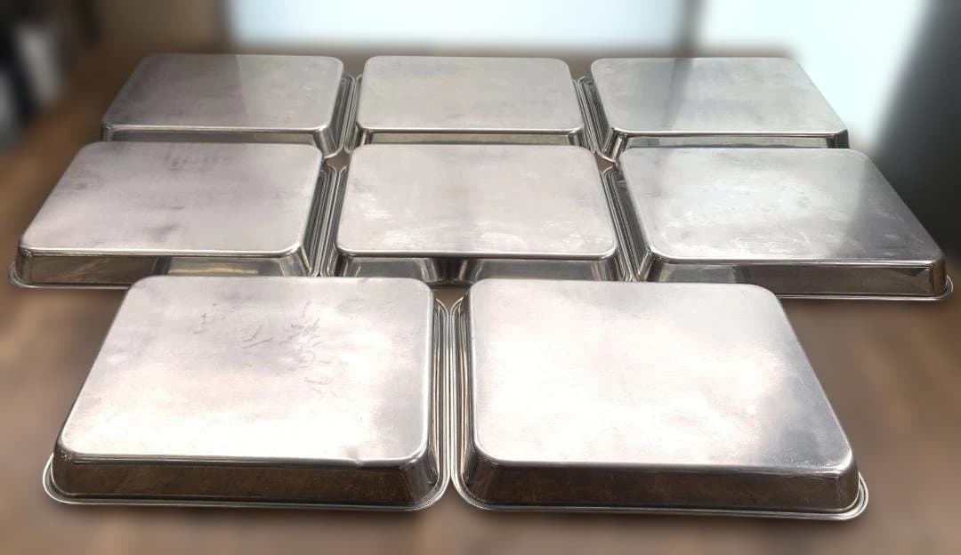 ステンレス 浅型角バット 8枚取×5点・10枚取×8点 計13点 業務用