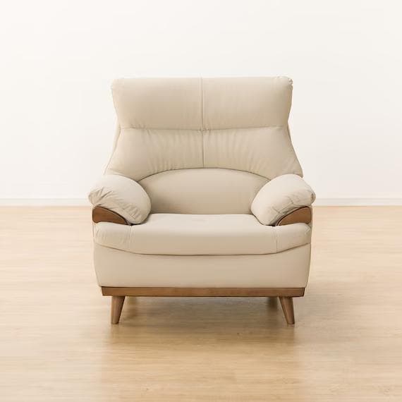 N-Shield ベージュ 1人掛けソファ