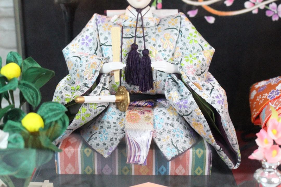 ♡雛人形 加茂芳春 御雛 ライト・オルゴール ガラスケース付 EE0H01008