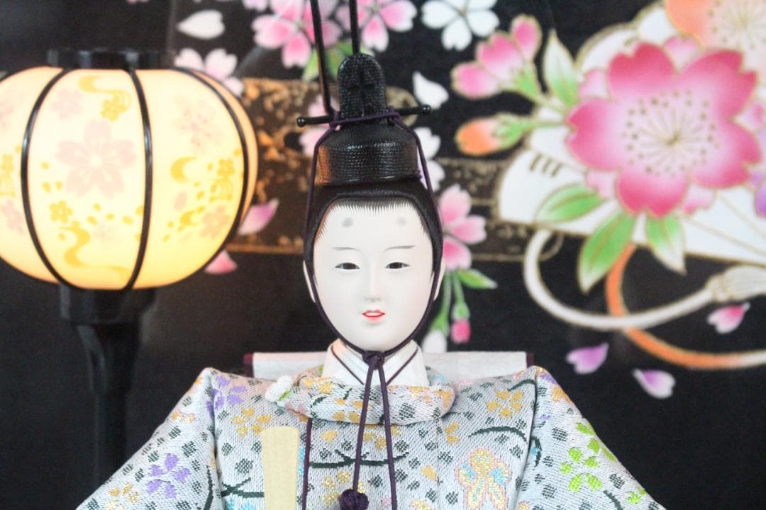 ♡雛人形 加茂芳春 御雛 ライト・オルゴール ガラスケース付 EE0H01008