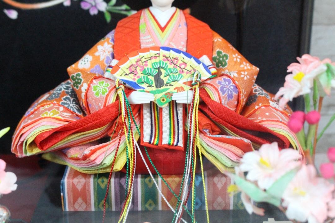 ♡雛人形 加茂芳春 御雛 ライト・オルゴール ガラスケース付 EE0H01008