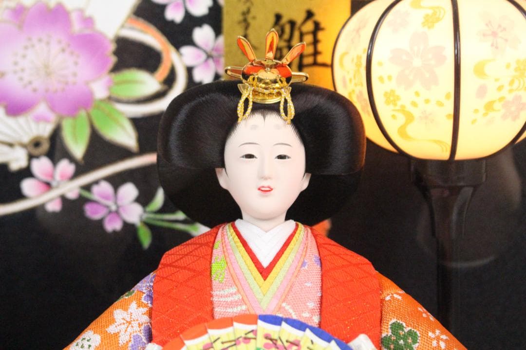 ♡雛人形 加茂芳春 御雛 ライト・オルゴール ガラスケース付 EE0H01008