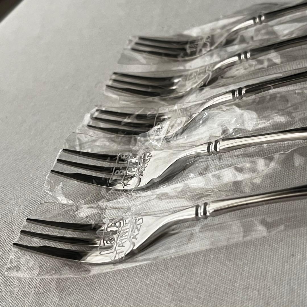 アズマ インペリアル 18-18ステンレス ケーキフォーク 5本 カトラリー