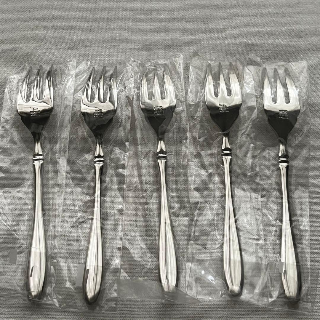 アズマ インペリアル 18-18ステンレス ケーキフォーク 5本 カトラリー