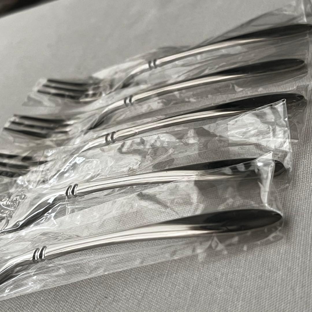 アズマ インペリアル 18-18ステンレス ケーキフォーク 5本 カトラリー