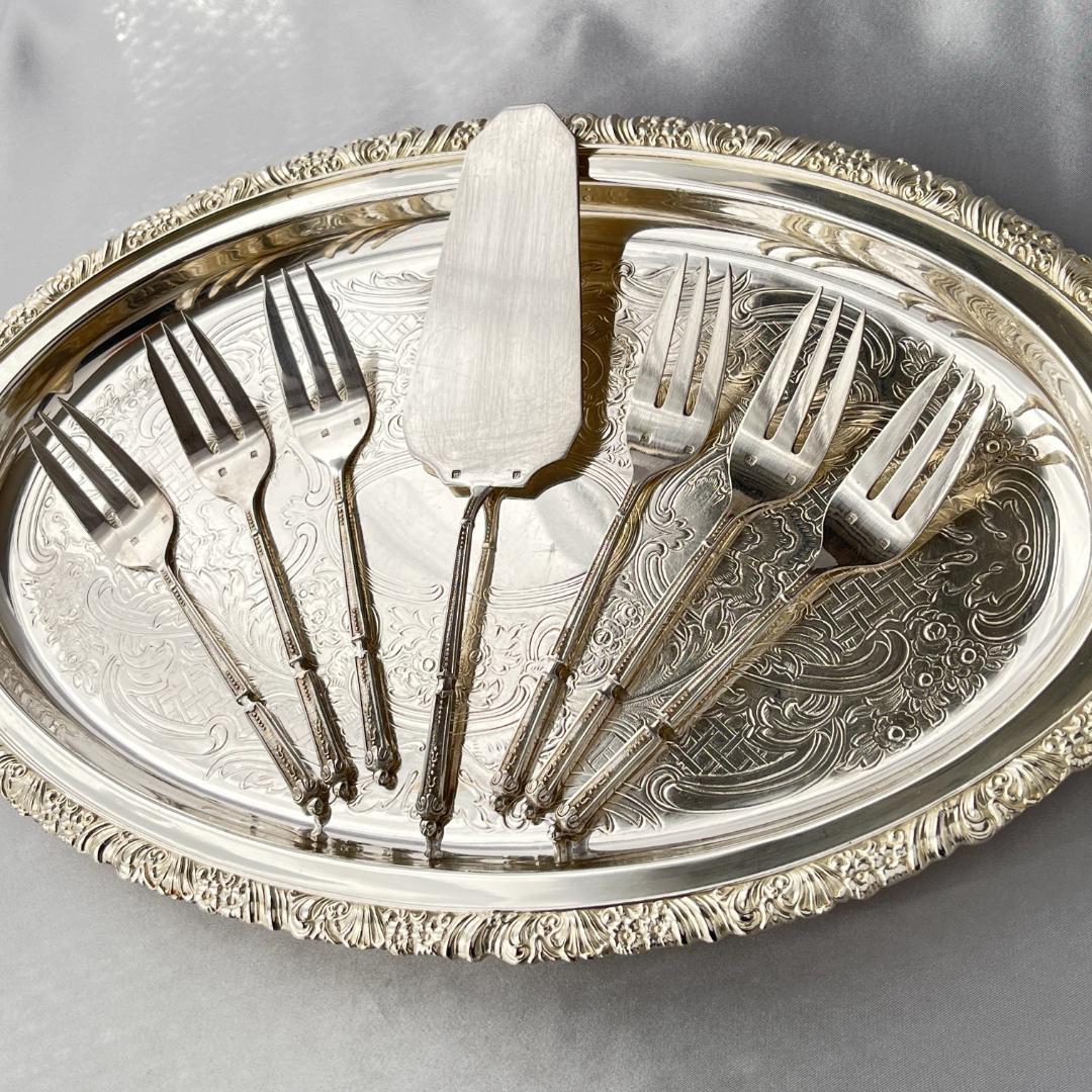 仏蘭西】 ロシア様式のケーキフォーク ケーキサーバー 仏蘭西