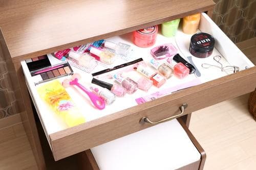 《新品・送料無料》ドレッサー（三面鏡）　スツール付き　ＭＢＲ