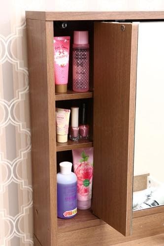 《新品・送料無料》ドレッサー（三面鏡）　スツール付き　ＭＢＲ