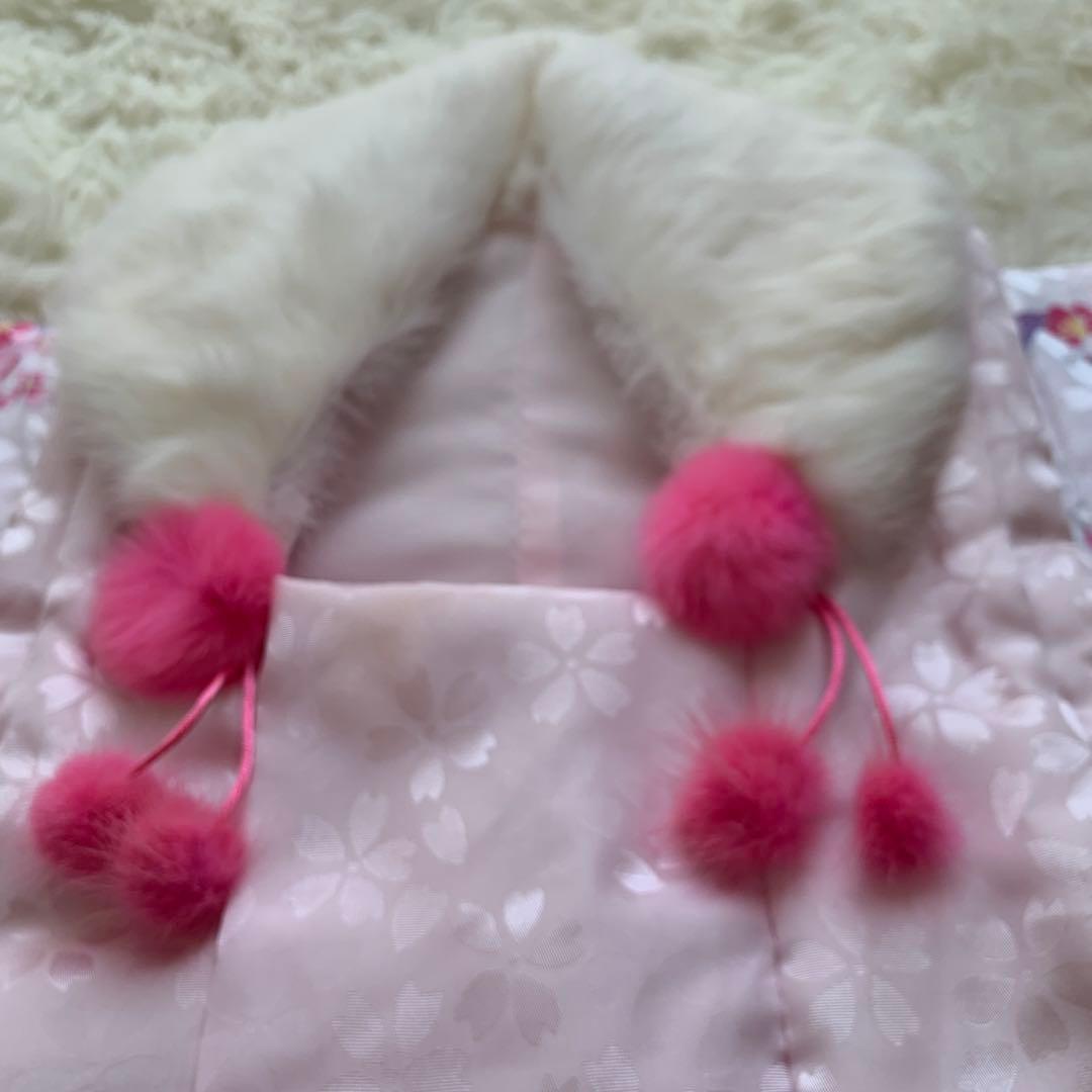 美品　七五三　三歳　被布セット✰ リョウコキクチ　ピンク　リアルファー襟