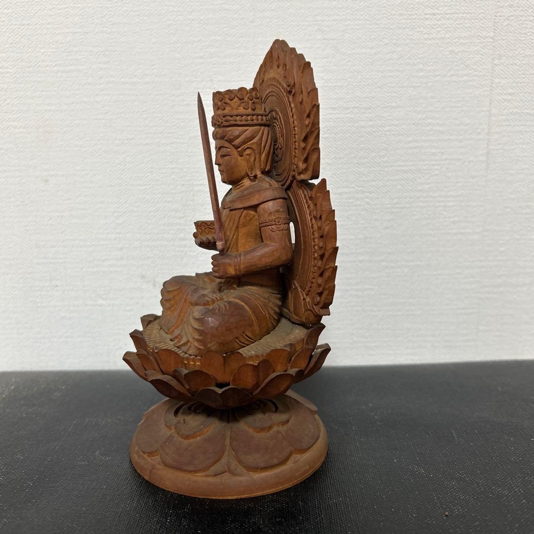 虚空蔵菩薩 木彫 箱付