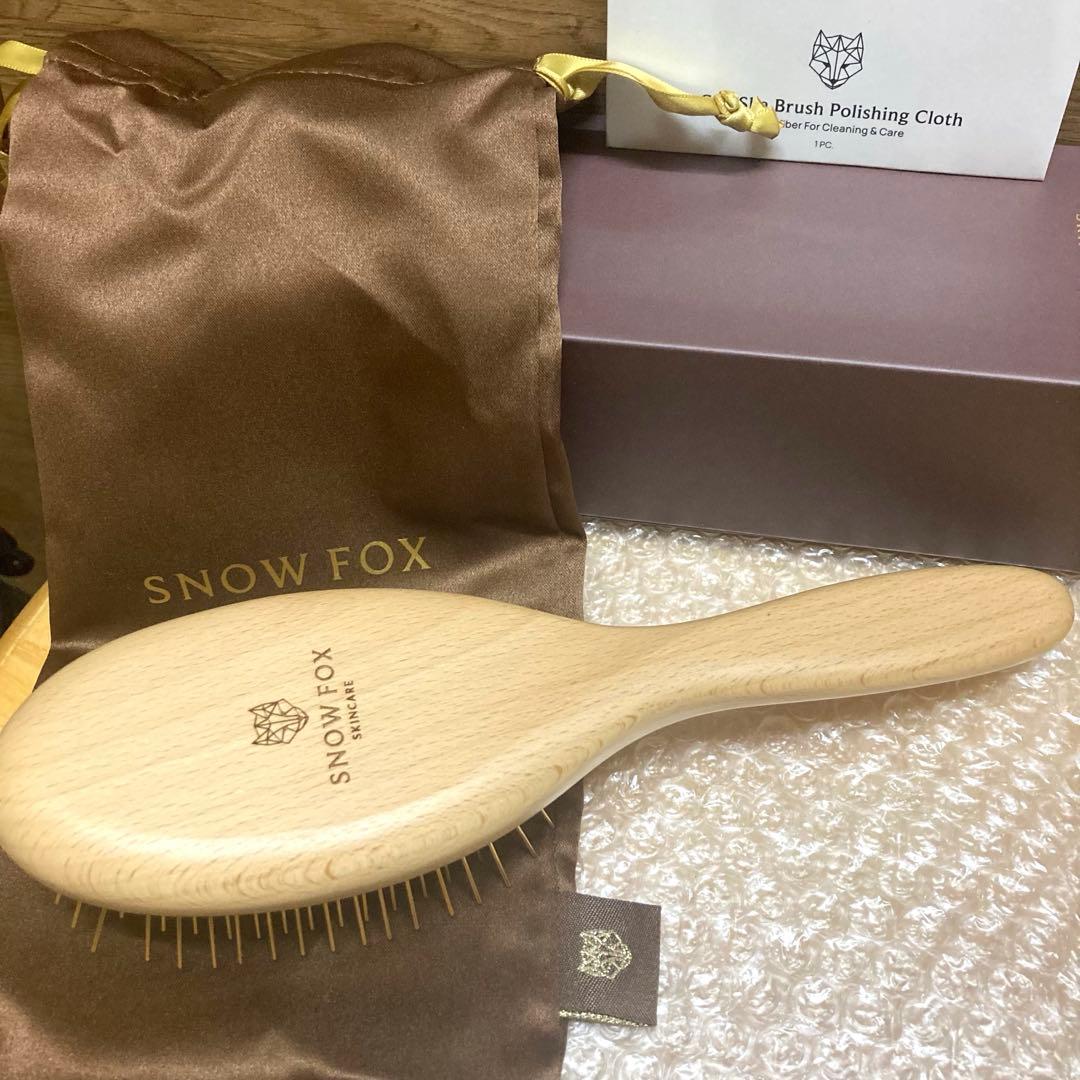 新品未使用　 FOX プレミアムFOXカッサウッドヘアブラシ箱有り