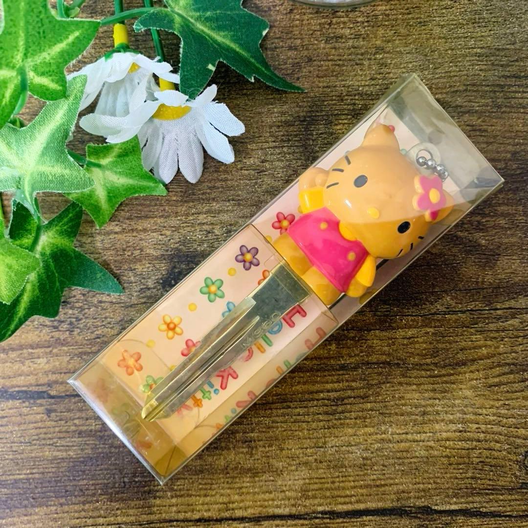 当時物 日焼け カオハナ ハローキティ マスコット 入手困難 ボールチェーン