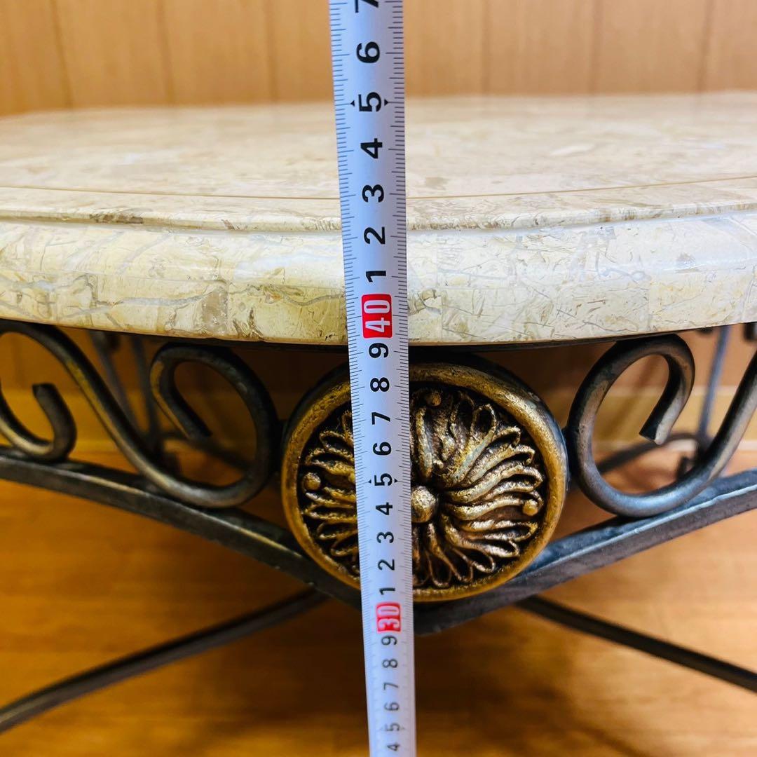 大理石テーブル アイアンテーブル センターテーブル ローテーブル アイアン脚