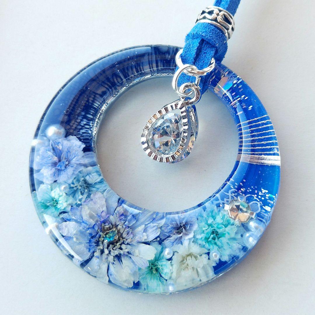 【1154】レジン　マトリカリア　ネックレス　ペンダント　ハンドメイド