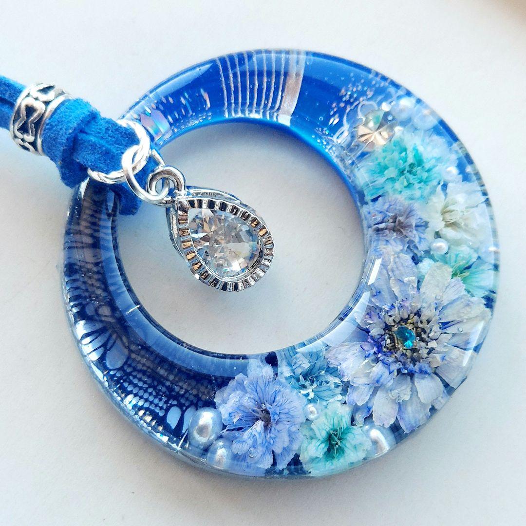 【1154】レジン　マトリカリア　ネックレス　ペンダント　ハンドメイド