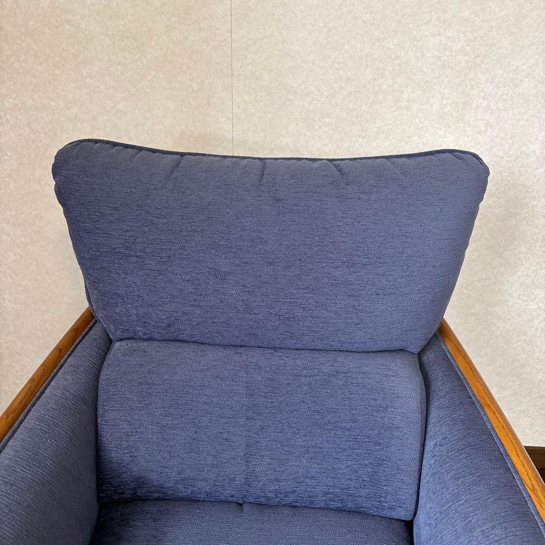 【良品】浜本工芸 シングルソファ 1P ソファ チェア