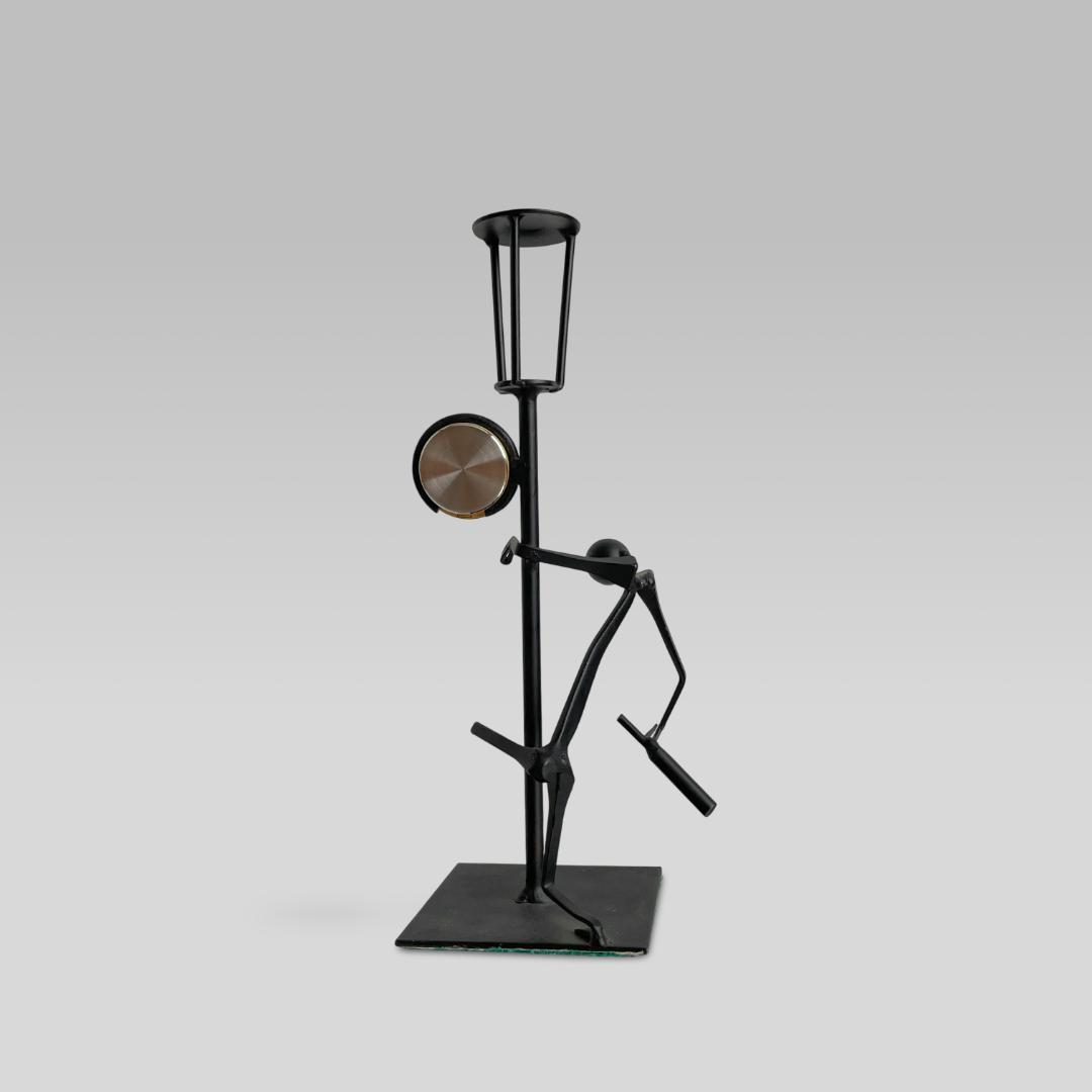 1980s ヴィンテージ【ピクトグラム】アートデザイン 置き時計 クロック