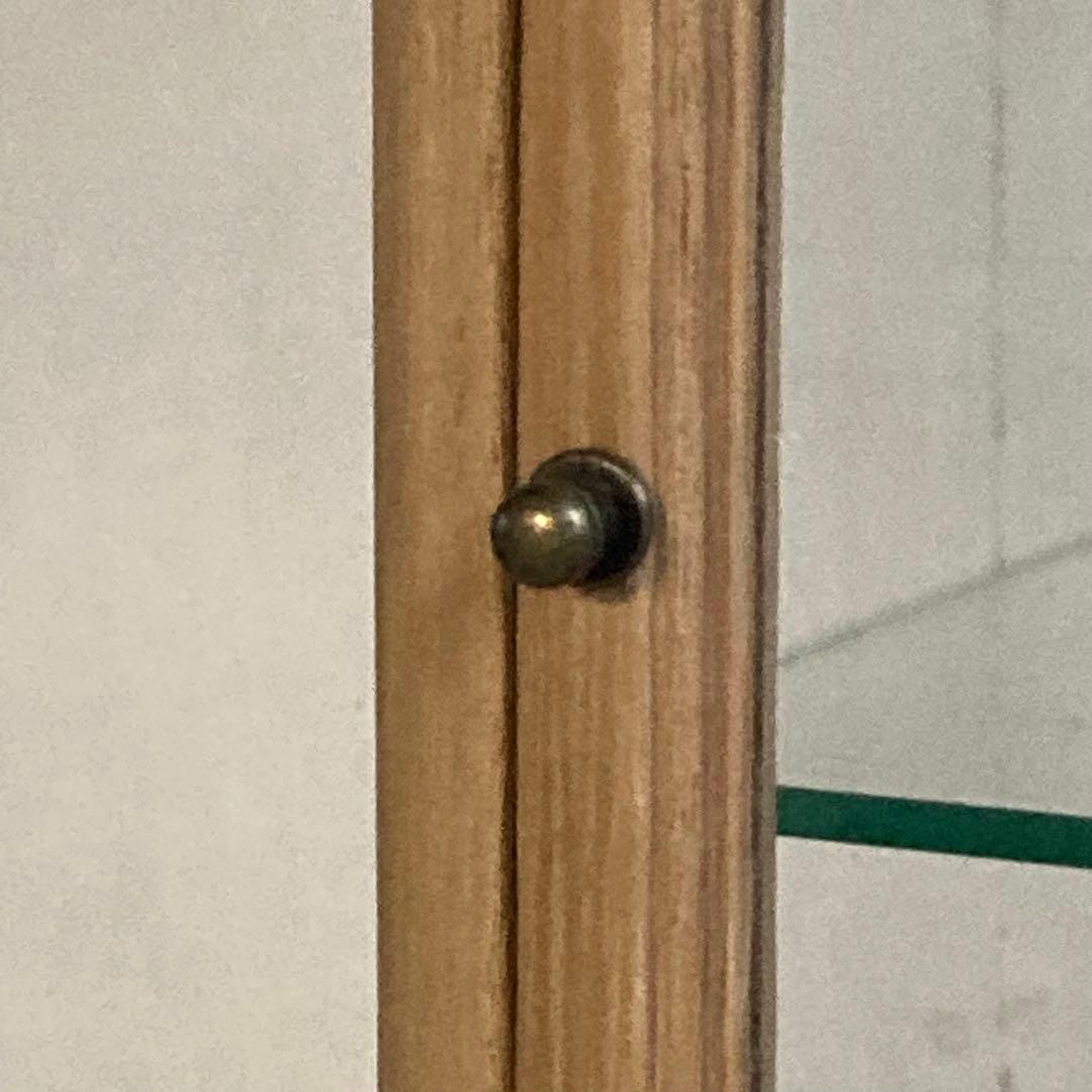 古い木製 ガラスケース 2段 ショーケース 展示ケース 店舗什器