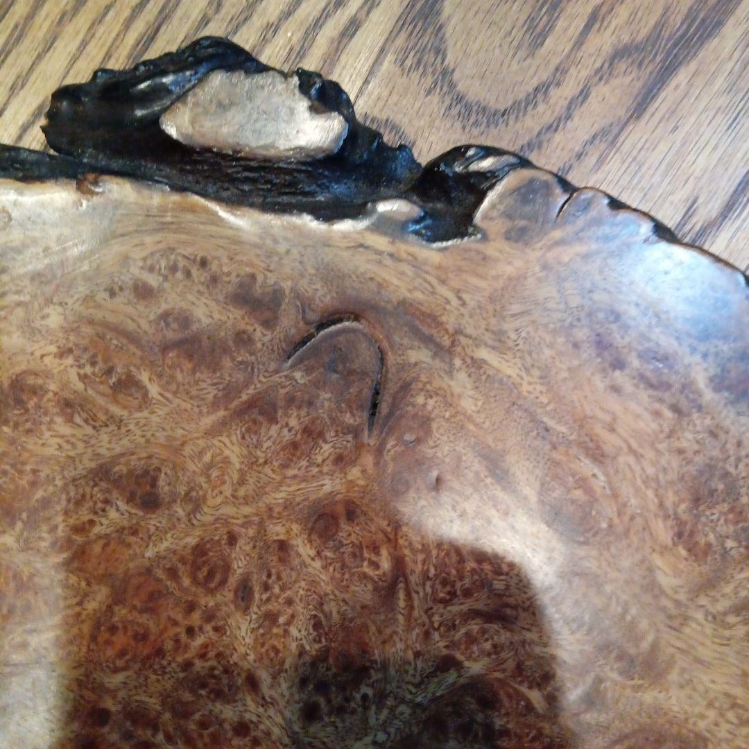 木製　瘤杢　プレート　飾り台