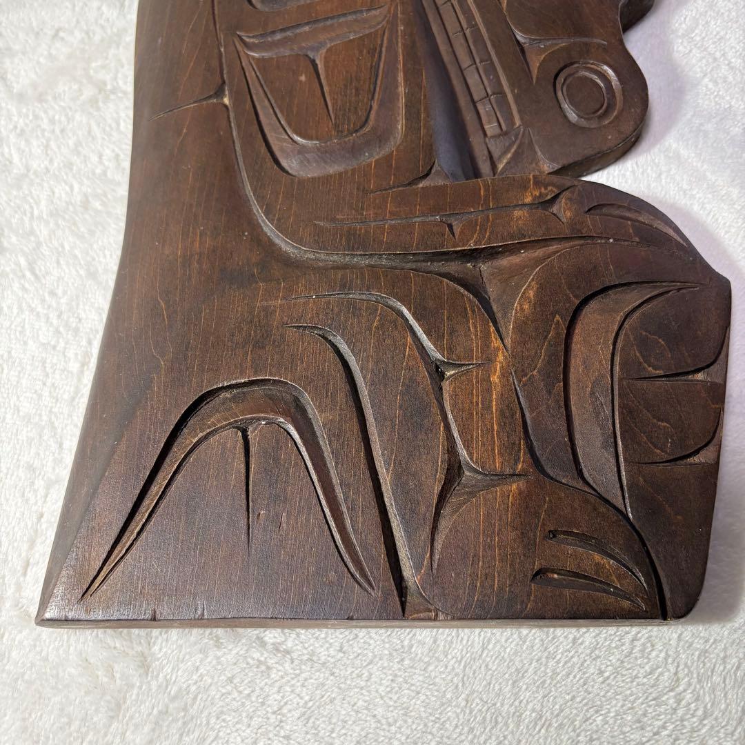 【トト】　カナダ 先住民 ネイティブアメリカン ウッド カービング 彫刻