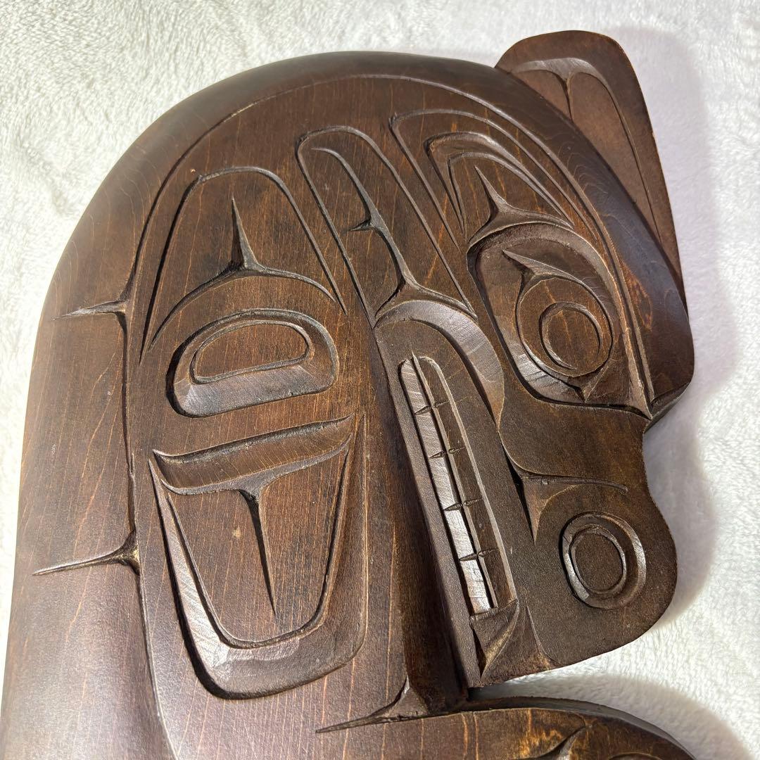 【トト】　カナダ 先住民 ネイティブアメリカン ウッド カービング 彫刻
