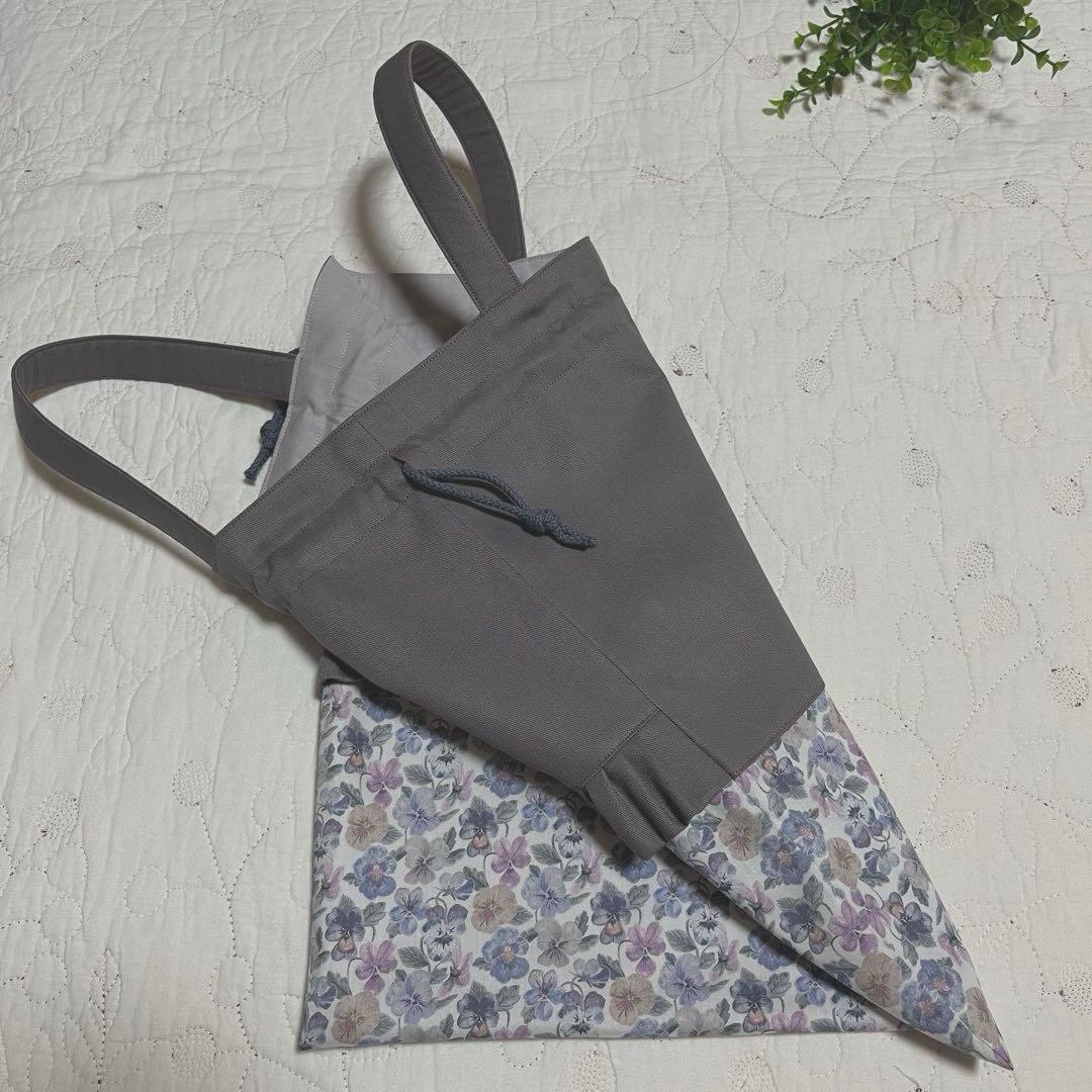 リバティ　手提げ袋　お着替え袋　上履き入れ　3点　シンクオブミー　入園入学セット