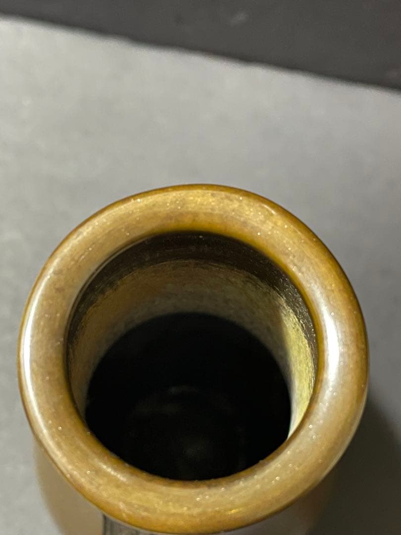 美品 高岡銅器 唐銅杓立 義正造 共箱付 - メルカリ