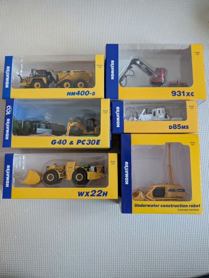 新品 コマツ 株主優待 オリジナルミニチュア 非売品 2020年〜2025年