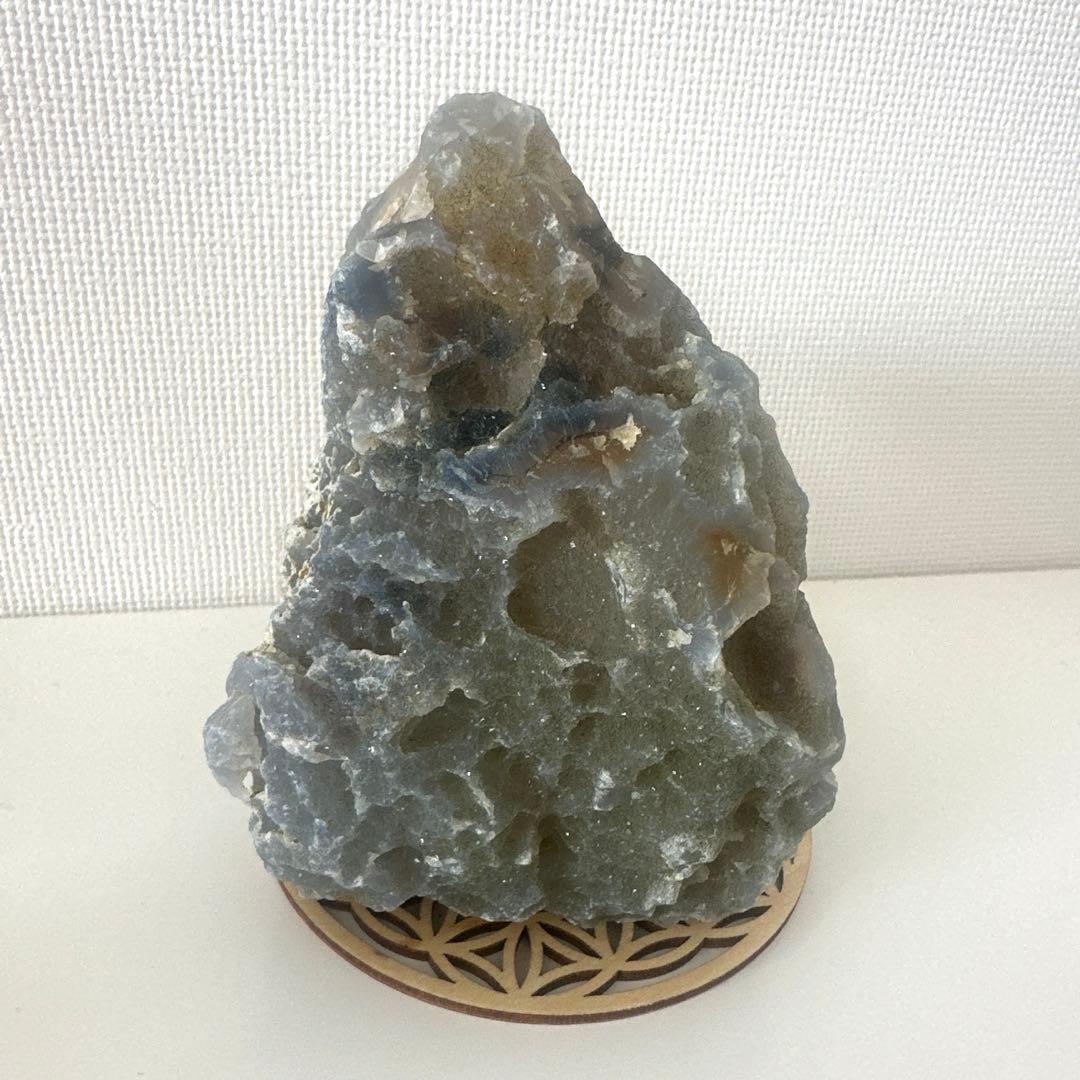 国産鉱物】青森産 青瑪瑙 原石 ブルーアゲート【特大】1099g - メルカリ