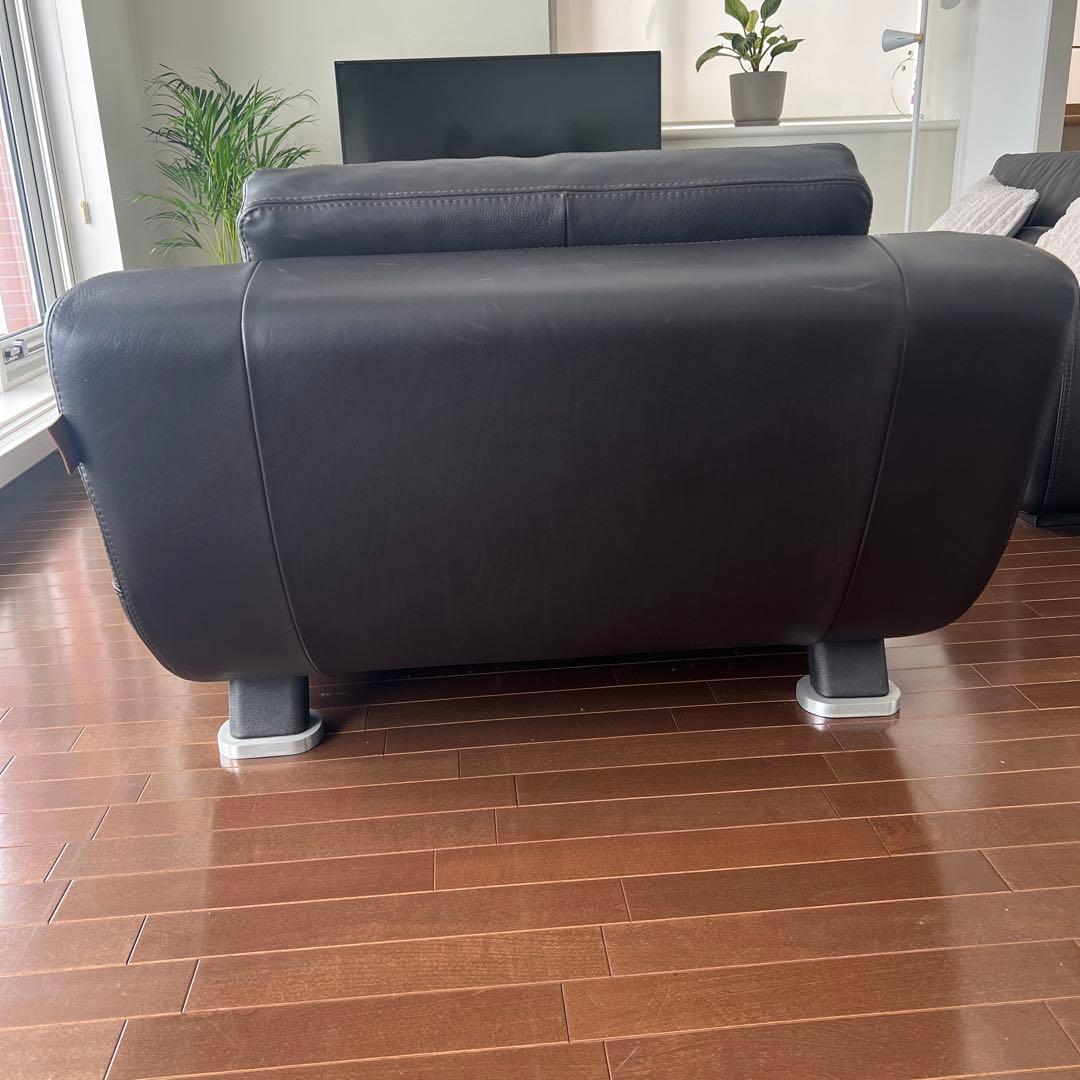 ‼️みいページ‼️CONTEMPO イタリア製本革ソファ 1人掛けソファ