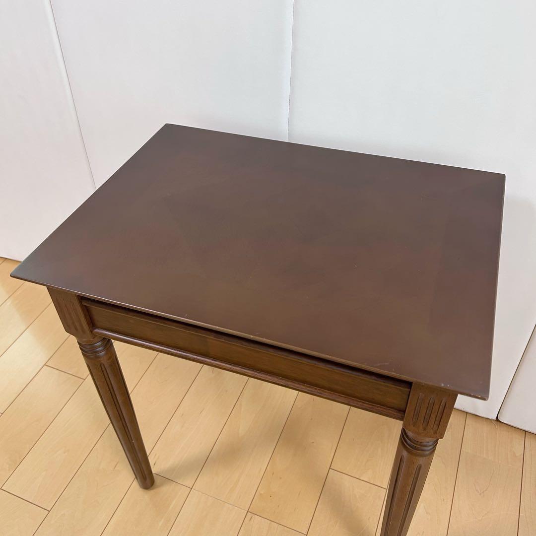 アンティーク　サイドボード　テーブル　ナイトテーブル　突板　天然木　ダイヤモンド