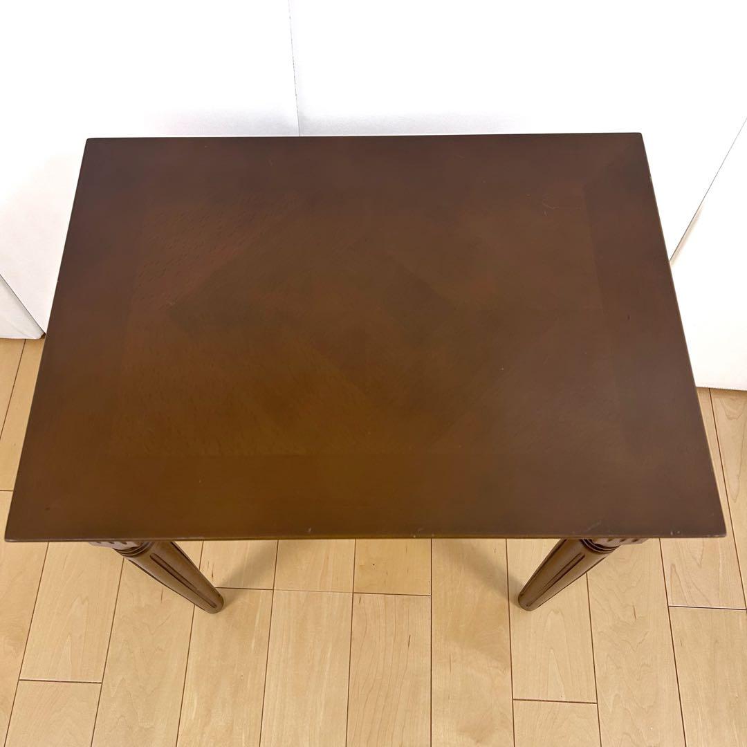 アンティーク　サイドボード　テーブル　ナイトテーブル　突板　天然木　ダイヤモンド