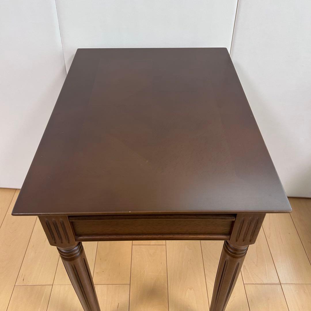 アンティーク　サイドボード　テーブル　ナイトテーブル　突板　天然木　ダイヤモンド