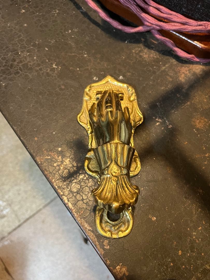 レタークリップ 、真鍮 70's ハンド 古道具 、アンティーク 、ヴィンテージ