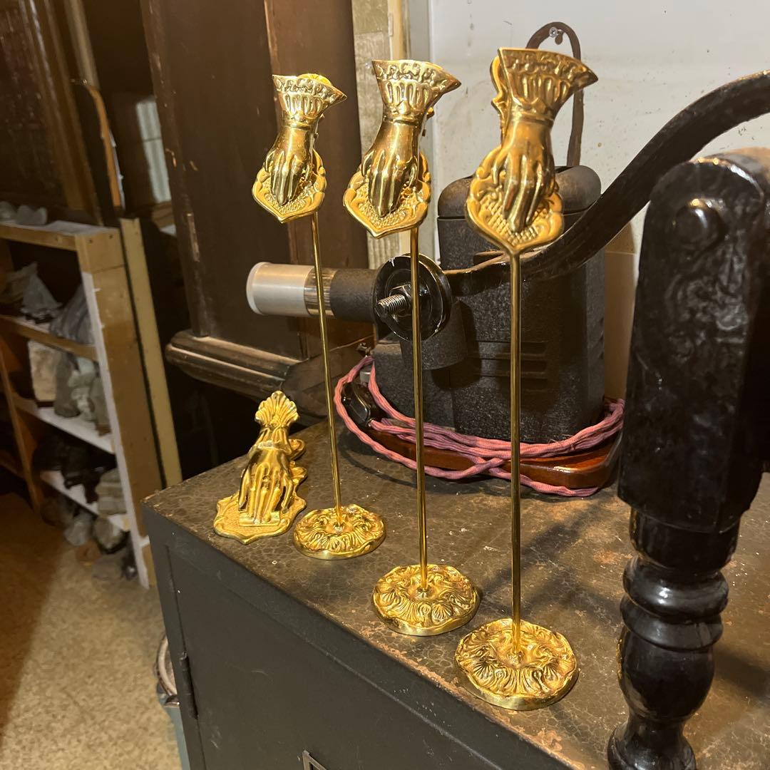 レタークリップ 、真鍮 70's ハンド 古道具 、アンティーク 、ヴィンテージ