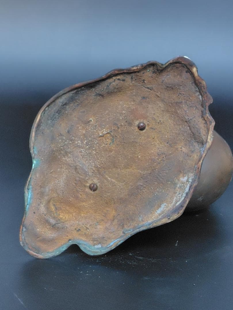 重厚 布袋尊 銅合金製 鋳造像 8.5kg / 置物 彫像 和風 開運 縁起物