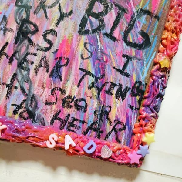 【一点物アート】嘆きのうさぎ【A3サイズ.イラスト 現代アート 絵 】