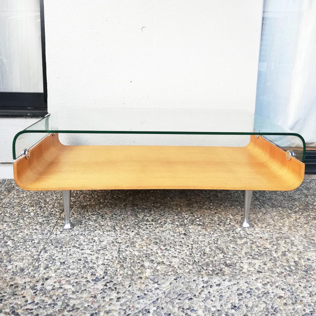 希少 IDC大塚家具 ミラージュ ガラス センターテーブル ミッドセンチュリー