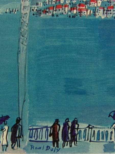 ラウル デュフィ、ニースの海岸、希少画集画、新品額装付 - メルカリ