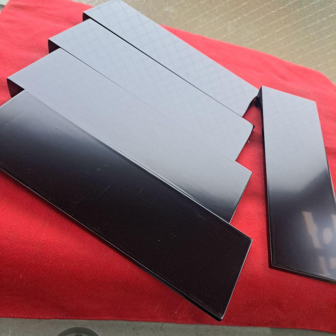 【津軽塗　唐塗　8寸\"箸置き×5客】天然木製　未使用品