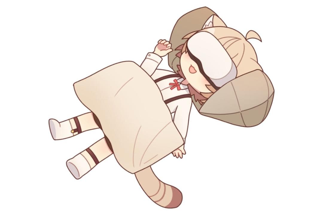 ぶいすいーと vrchat V睡眠用 まくら【専用カバー付き】