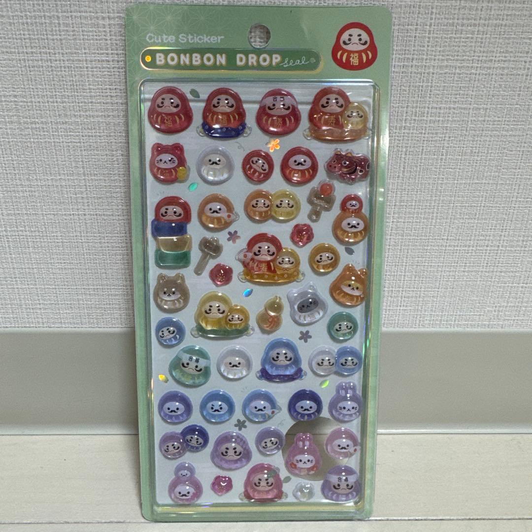 正規品】ボンボンドロップシール 和柄 だるま 第二弾 - メルカリ