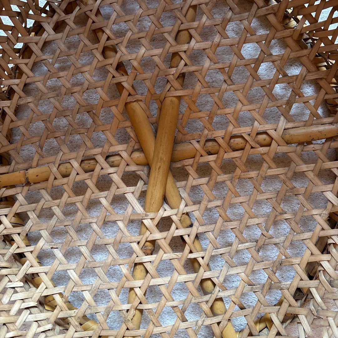 激レア 入手困難 根曲がり竹手籠 昭和レトロな逸品 ￼ヴィンテージ