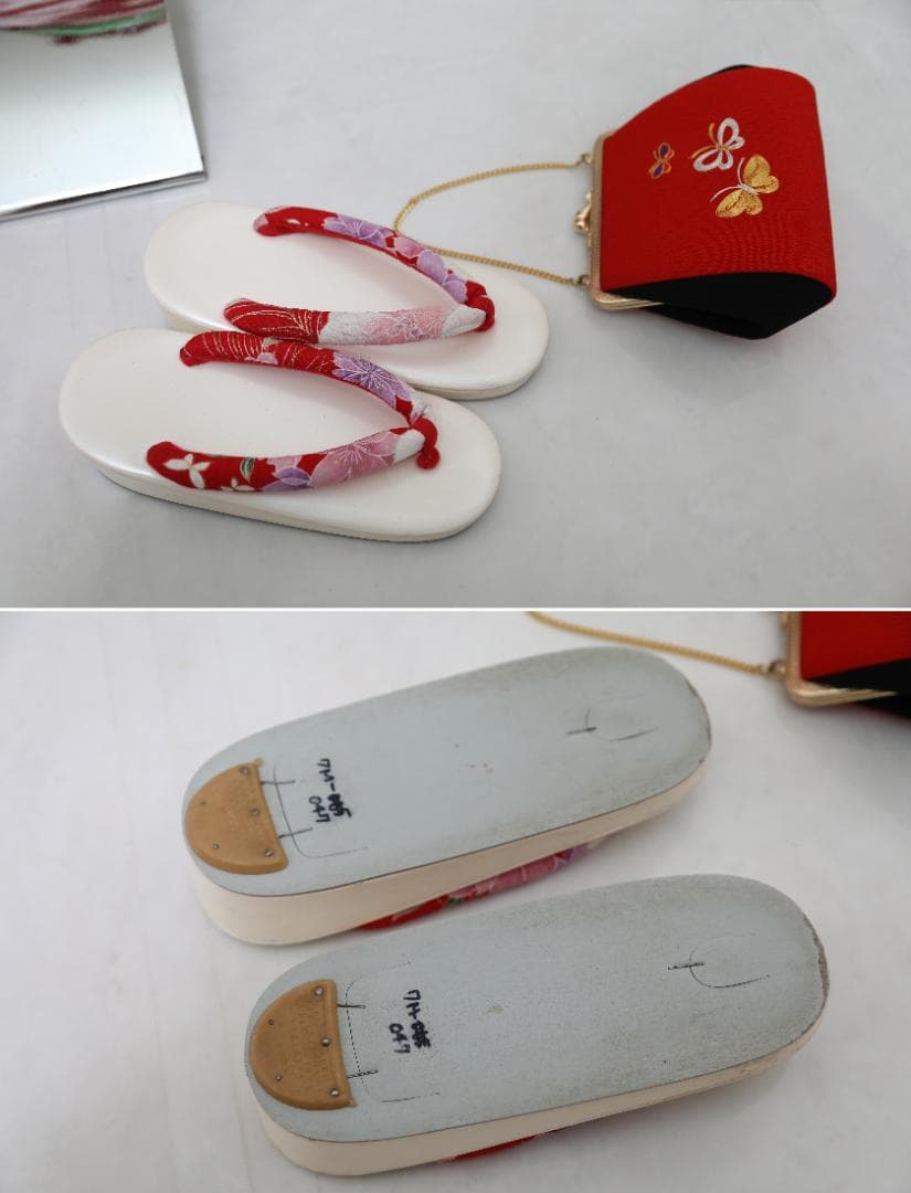 七五三　7歳　セイコマツダ　着物　セット　女の子 *b54