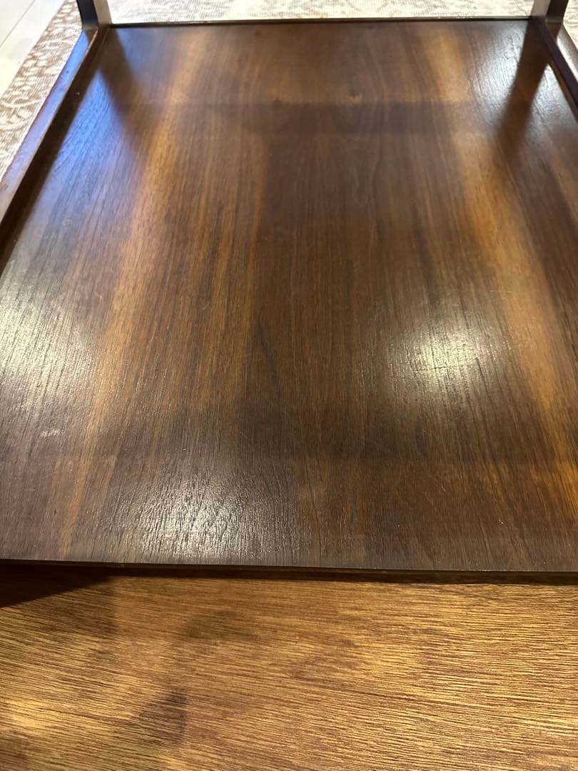 アメリカ製　サイドガラストップテーブル　ヴィンテージ ミッドセンチュリー