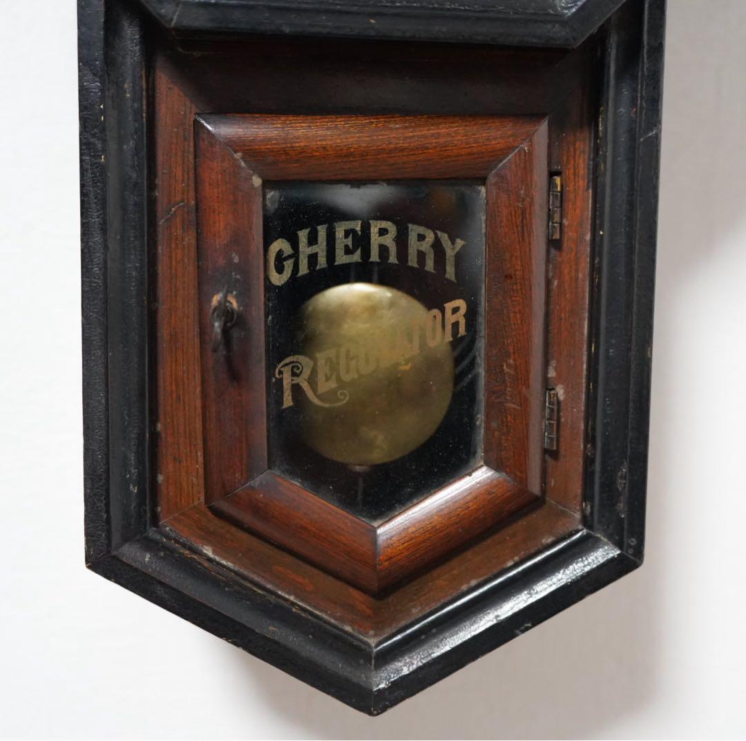 林時計　6インチ　ボンボン時計　振り子時計　柱時計　昭和レトロ